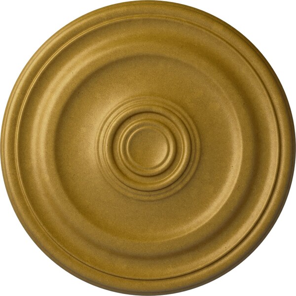 Ekena Millwork Devon Ceiling Medallion (Fits Canopies up to 3 5/8"), Hnd-Painted Pharaohs Gold, 15 3/4"OD x 1 1/2"P CM15DEPGS - main